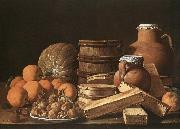 MELeNDEZ, Luis Still-Life with Oranges and Walnuts painting